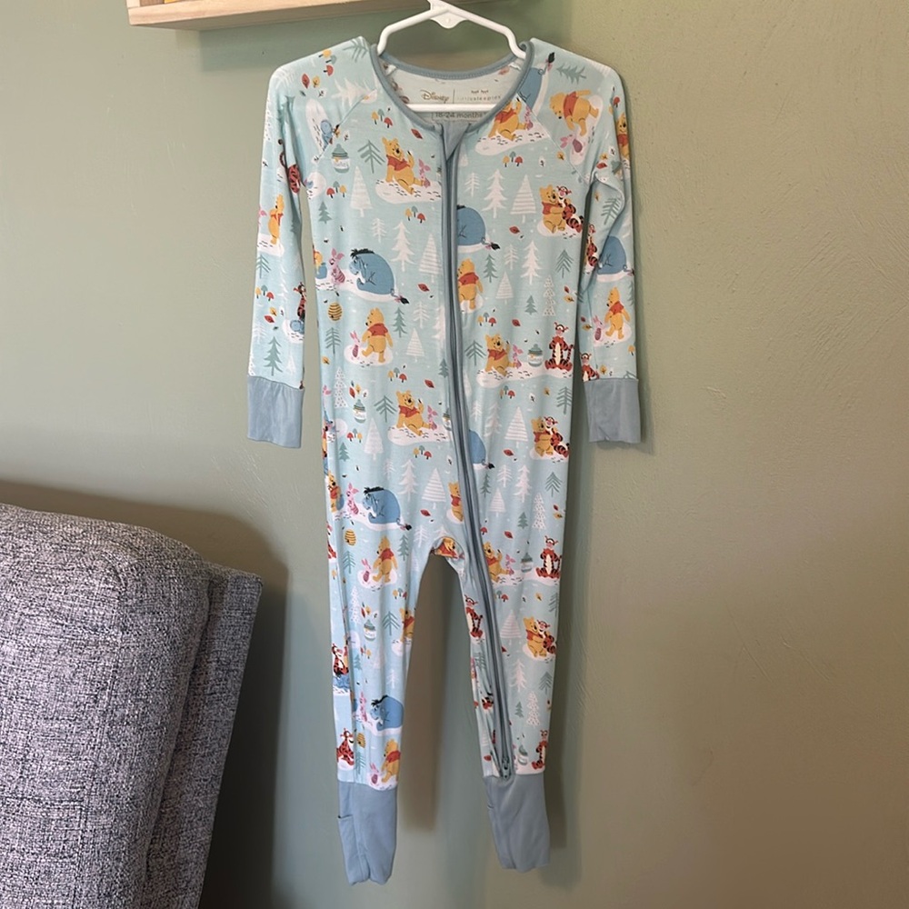 Little Sleepies OG Pooh zippy / sleeper, size 18-24 months